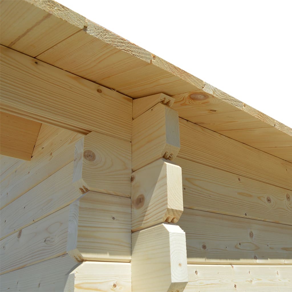34 mm 4x4 m Garden House Shed Log Timber Cabin Solid Wood